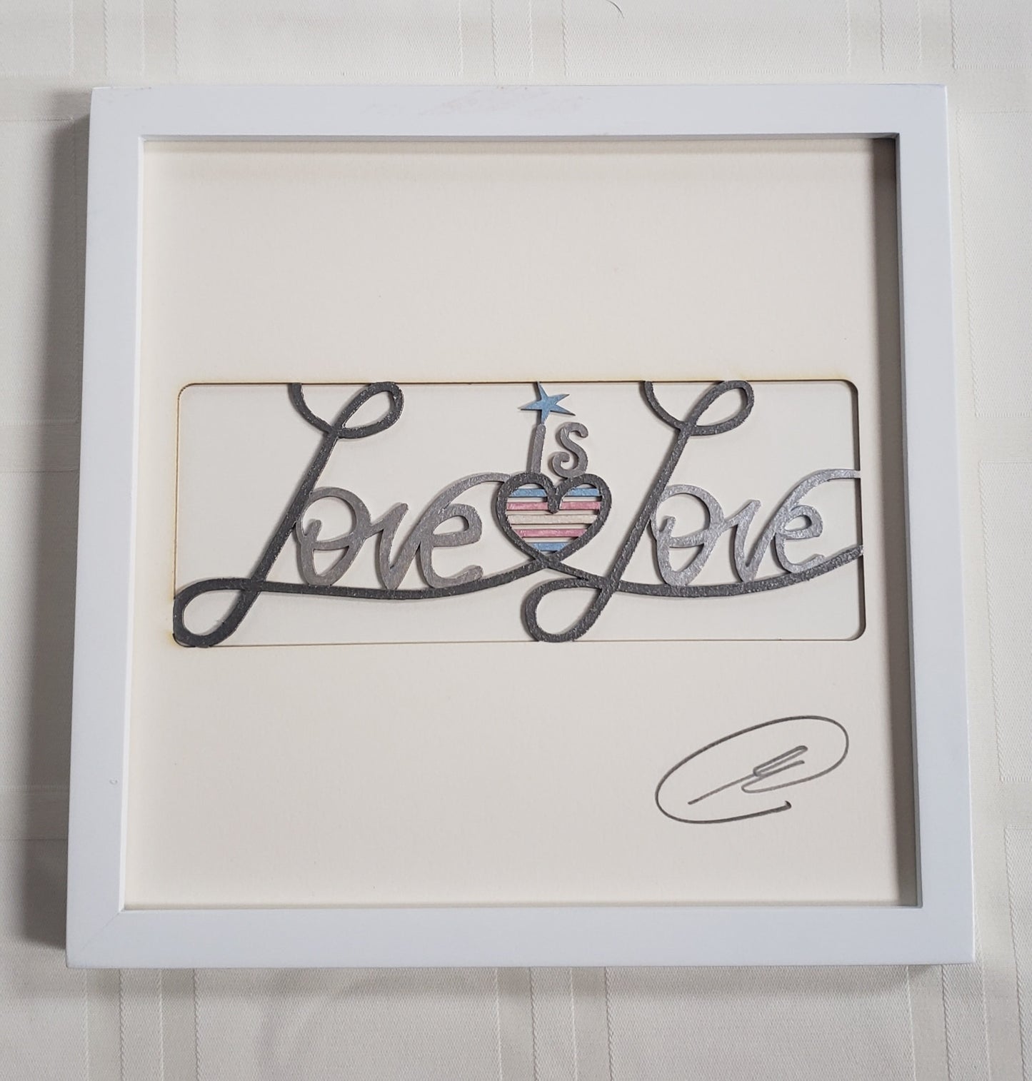 “Love is Love” - Pink, Blue, White