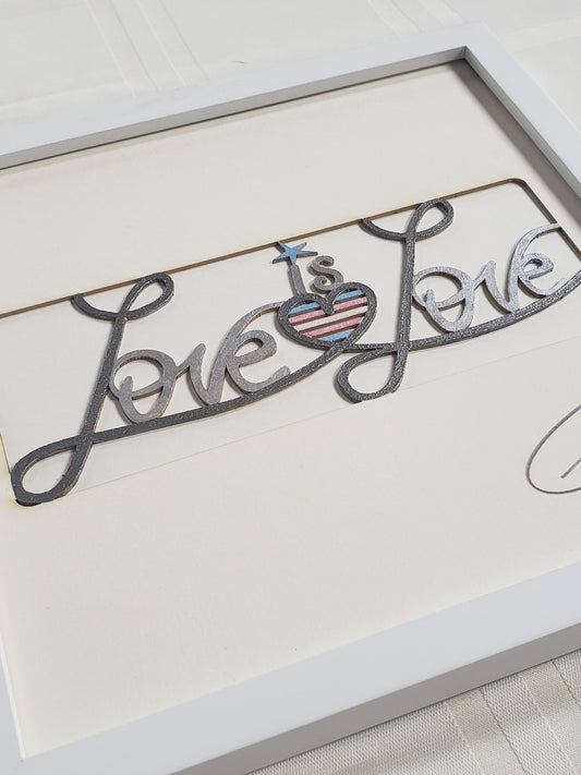 “Love is Love” - Pink, Blue, White
