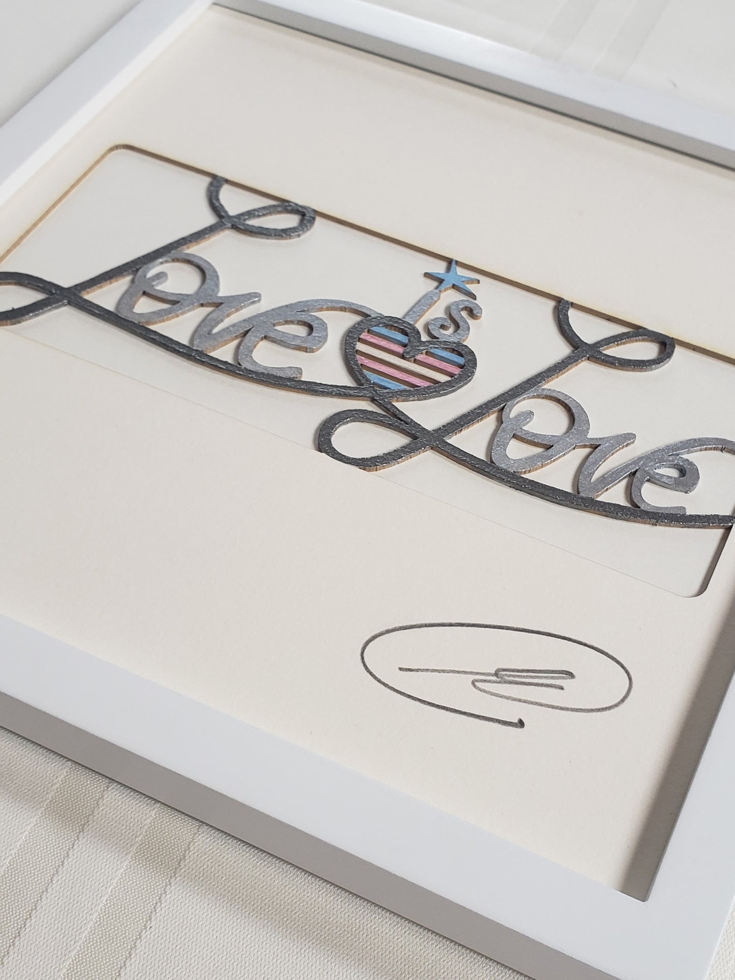 “Love is Love” - Pink, Blue, White